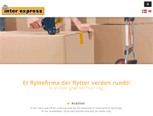 Tablet Screenshot of interexpress.dk